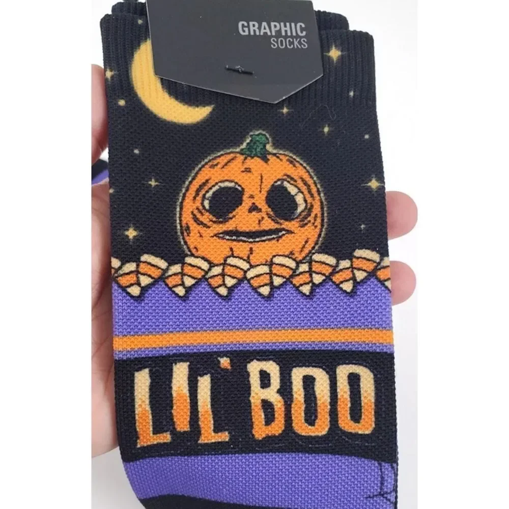 Universal Studios Halloween Lil Boo Knee High Socks Size 7.5-10  NWT